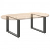 Nogi do stolika kawowego w kształcie litery U 2 szt. Antracyt 60x(42-43) cm Stal