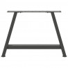 Nogi do stolika kawowego w kształcie litery A 2 szt. Antracyt 70x(42-43) cm Stal