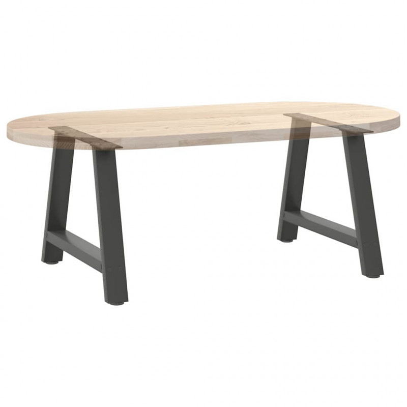 Nogi do stolika kawowego w kształcie litery A 2 szt. Antracyt 70x(42-43) cm Stal