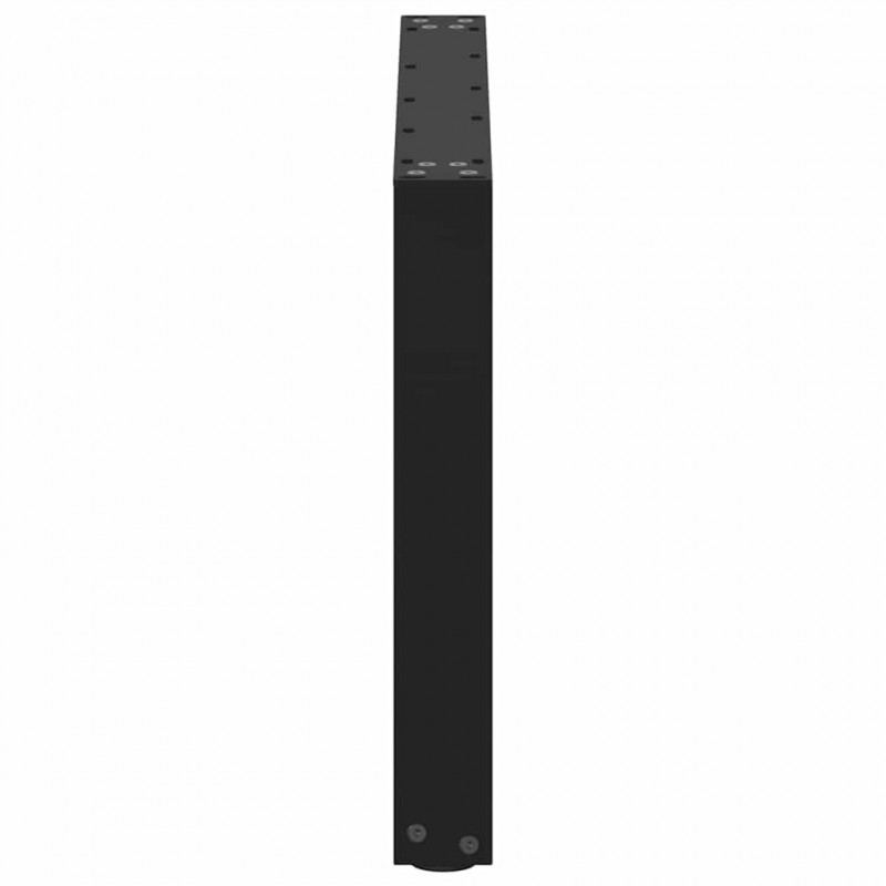 Nogi do stolika kawowego w kształcie litery U 2 szt. Czarne 70x(42-43) cm Stal