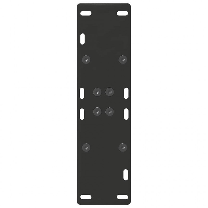 Nogi do stołu jadalnego w kształcie litery A 2 szt. Czarne 50x(72-73) cm Stal