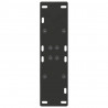 Nogi do stołu jadalnego w kształcie litery A 2 szt. Czarne 50x(72-73) cm Stal