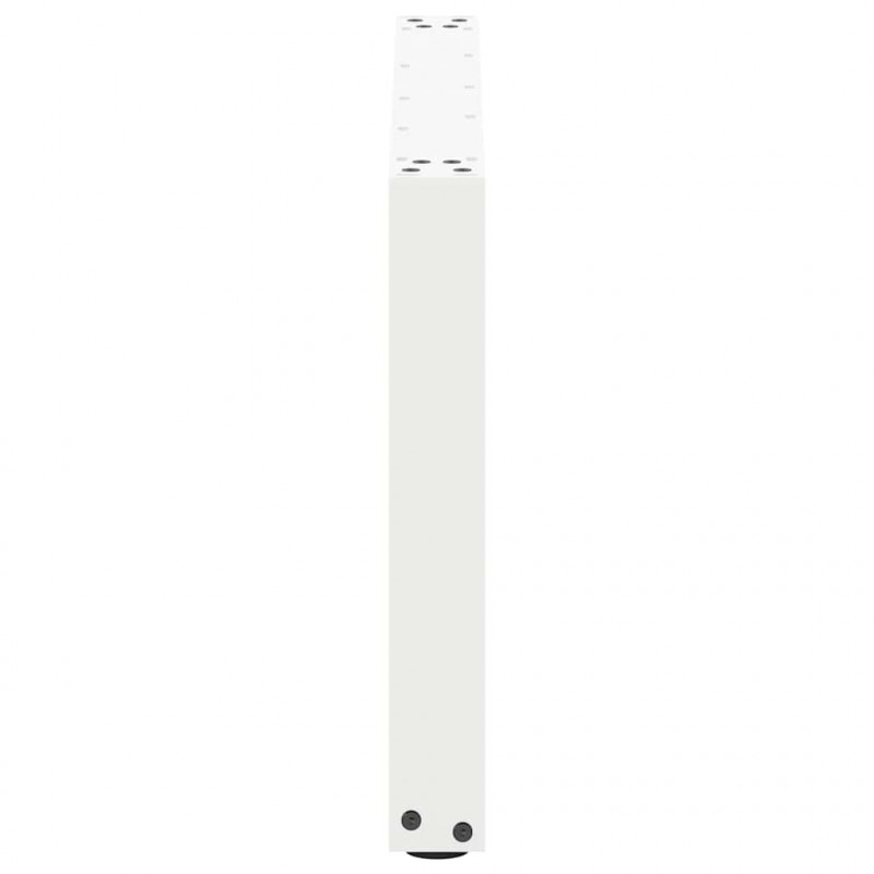 Nogi do stolika kawowego w kształcie litery U 2 szt. Białe 70x(42-43) cm Stal