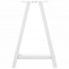 Nogi do stołu jadalnego w kształcie litery A 2 szt. Białe 50x(72-73) cm Stal