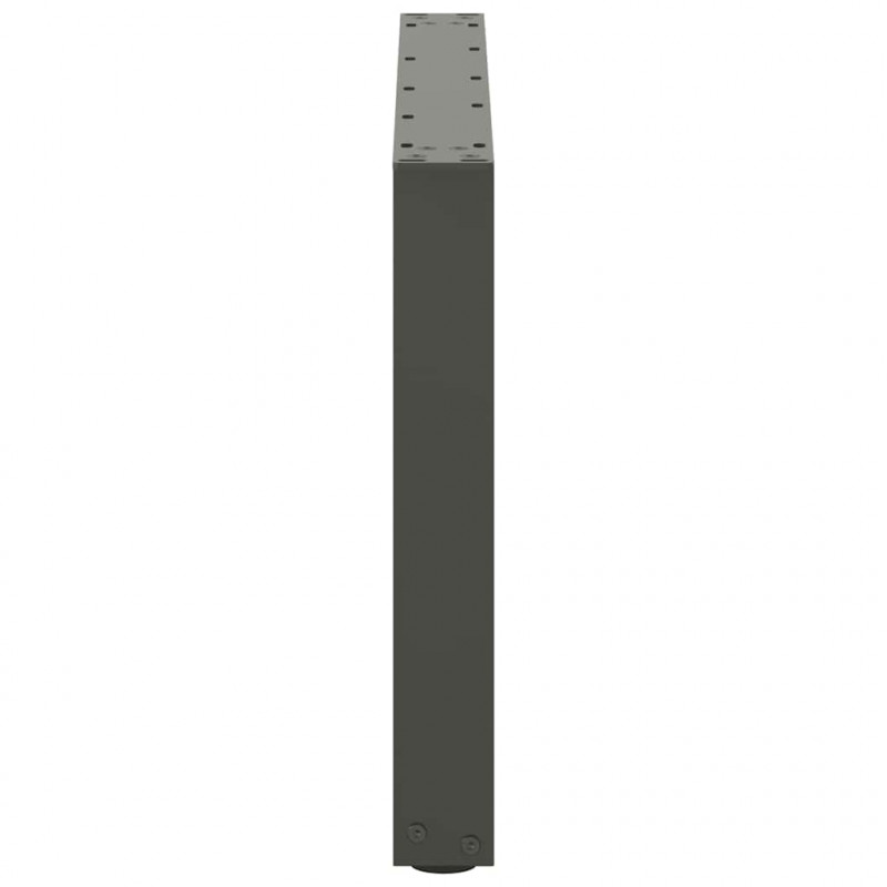 Nogi do stolika kawowego w kształcie litery U 2 szt. Antracyt 70x(42-43) cm Stal