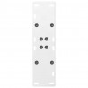 Nogi do stołu jadalnego w kształcie litery A 2 szt. Białe 50x(72-73) cm Stal