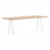 Nogi do stołu jadalnego w kształcie litery A 2 szt. Białe 50x(72-73) cm Stal