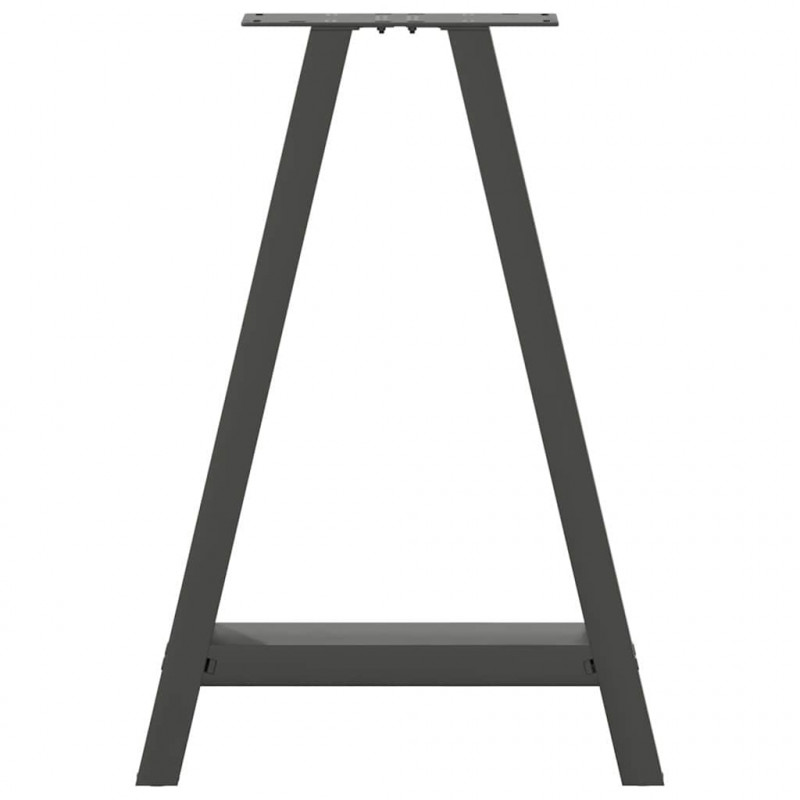 Nogi do stołu jadalnego w kształcie litery A 2 szt. Antracyt 50x(72-73) cm Stal