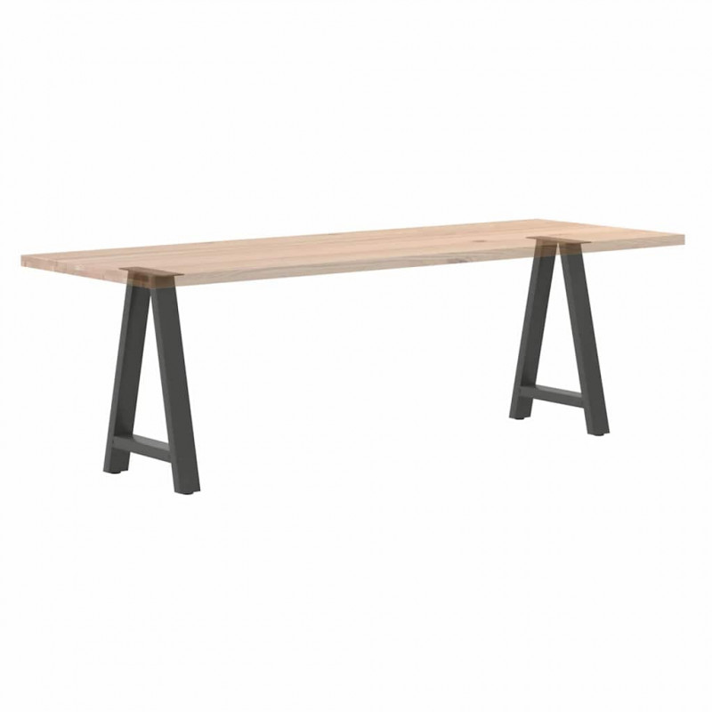 Nogi do stołu jadalnego w kształcie litery A 2 szt. Antracyt 50x(72-73) cm Stal