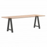Nogi do stołu jadalnego w kształcie litery A 2 szt. Antracyt 50x(72-73) cm Stal