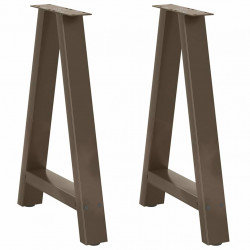 Nogi do stołu jadalnego w kształcie litery A 2 szt. 50x(72-73) cm Stal
