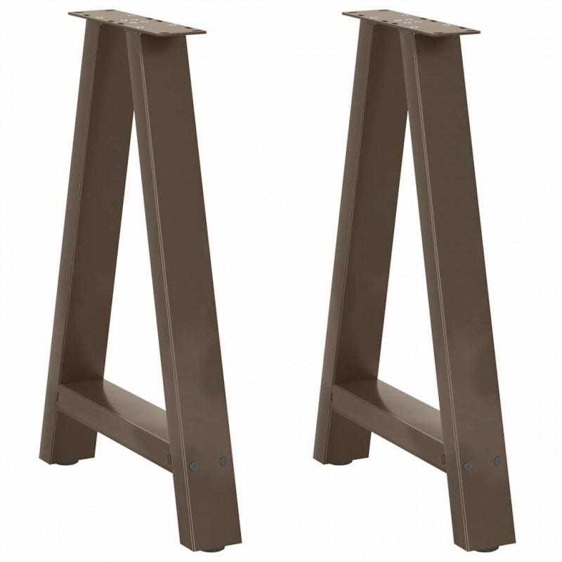 Nogi do stołu jadalnego w kształcie litery A 2 szt. 50x(72-73) cm Stal
