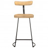 Hokery barowe 2 szt. 49x43x88 cm Drewno lite Mango