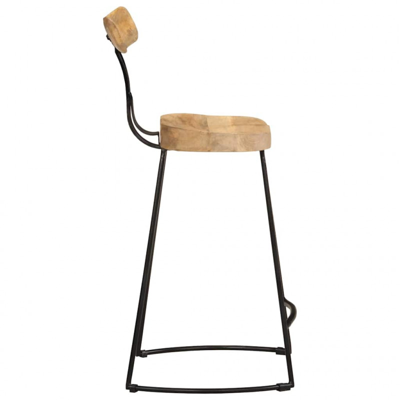 Hokery barowe 2 szt. 49x43x88 cm Drewno lite Mango