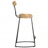 Hokery barowe 2 szt. 49x43x88 cm Drewno lite Mango
