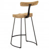 Hokery barowe 2 szt. 49x43x88 cm Drewno lite Mango