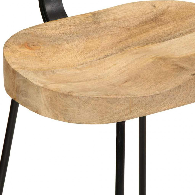 Hokery barowe 2 szt. 49x43x88 cm Drewno lite Mango
