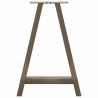 Nogi do stołu jadalnego w kształcie litery A 2 szt. 50x(72-73) cm Stal