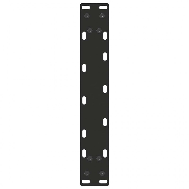Nogi do stołu konsolowego w kształcie litery U 2 szt. Czarne 28x(72-73) cm Stal