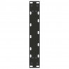 Nogi do stołu konsolowego w kształcie litery U 2 szt. Czarne 28x(72-73) cm Stal