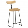 Hokery barowe 2 szt. 49x43x88 cm Drewno lite Mango