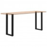Nogi do stołu konsolowego w kształcie litery U 2 szt. Czarne 28x(72-73) cm Stal
