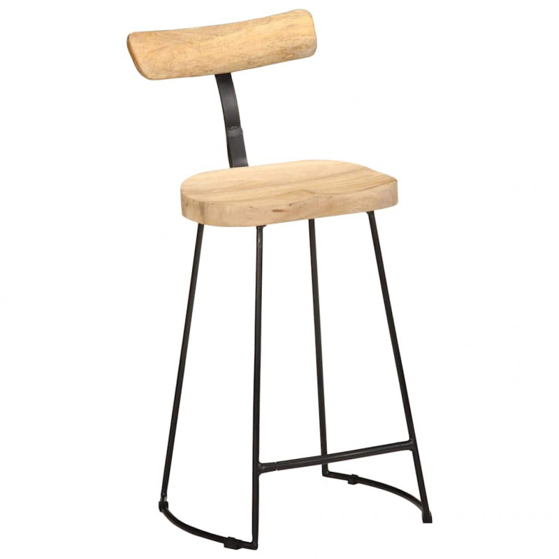 Hokery barowe 2 szt. 49x43x88 cm Drewno lite Mango