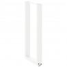 Nogi do stołu konsolowego w kształcie litery U 2 szt. Białe 28x(72-73) cm Stal