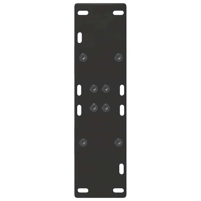 Nogi do stołu jadalnego w kształcie litery A 2 szt. Czarne 60x(72-73) cm Stal