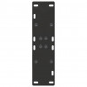 Nogi do stołu jadalnego w kształcie litery A 2 szt. Czarne 60x(72-73) cm Stal