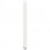Nogi do stołu konsolowego w kształcie litery U 2 szt. Białe 28x(72-73) cm Stal