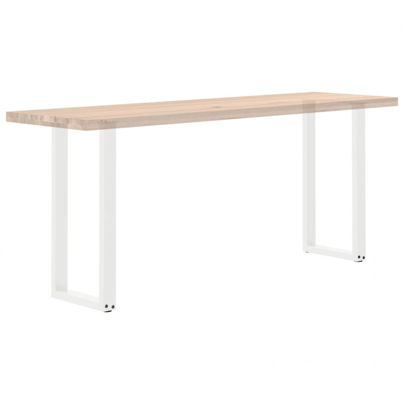 Nogi do stołu konsolowego w kształcie litery U 2 szt. Białe 28x(72-73) cm Stal