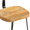 Hokery barowe 2 szt. 49x43x79 cm Drewno lite Mango