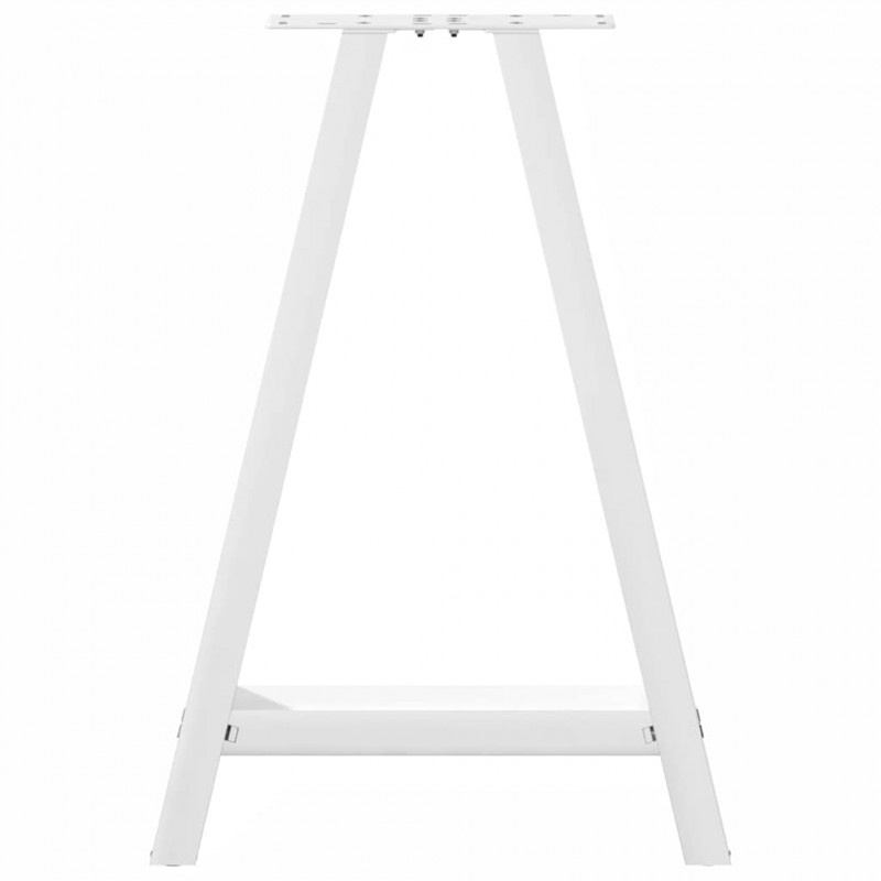 Nogi do stołu jadalnego w kształcie litery A 2 szt. Białe 60x(72-73) cm Stal