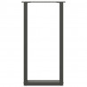 Nogi do stołu konsolowego w kształcie litery U 2 szt. Antracyt 28x(72-73) cm Stal