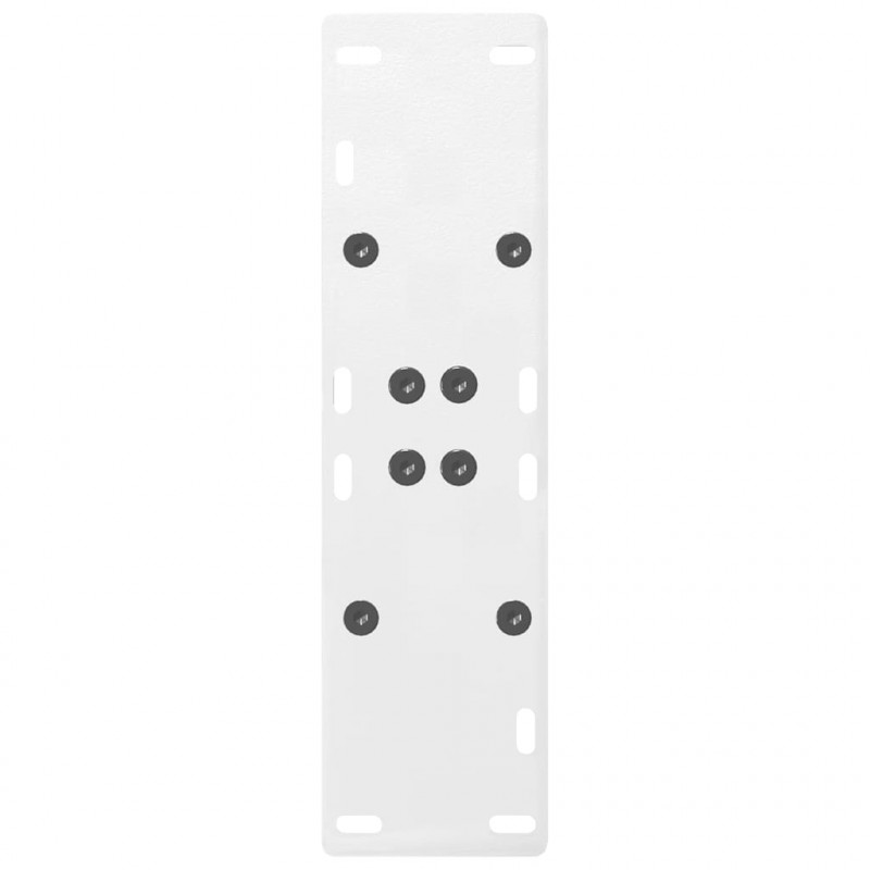 Nogi do stołu jadalnego w kształcie litery A 2 szt. Białe 60x(72-73) cm Stal