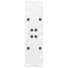 Nogi do stołu jadalnego w kształcie litery A 2 szt. Białe 60x(72-73) cm Stal