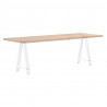 Nogi do stołu jadalnego w kształcie litery A 2 szt. Białe 60x(72-73) cm Stal