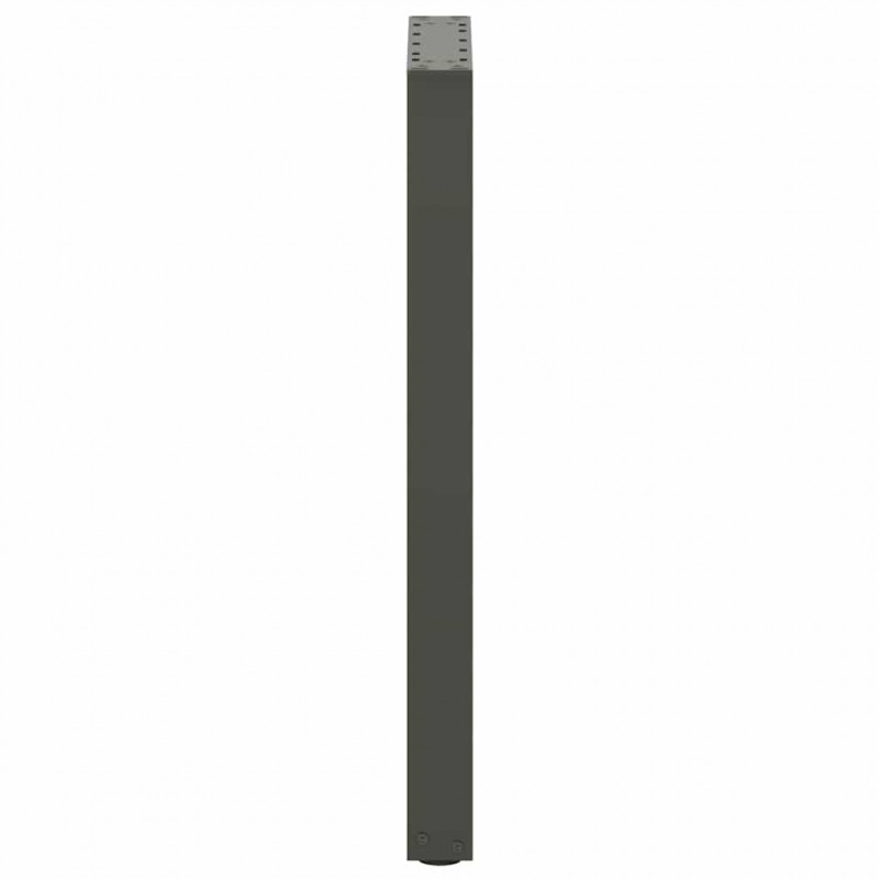 Nogi do stołu konsolowego w kształcie litery U 2 szt. Antracyt 28x(72-73) cm Stal