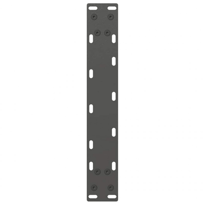 Nogi do stołu konsolowego w kształcie litery U 2 szt. Antracyt 28x(72-73) cm Stal