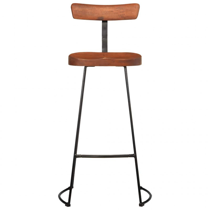 Hokery barowe 2 szt. 49x43x103 cm Drewno lite Mango