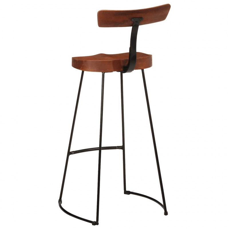 Hokery barowe 2 szt. 49x43x103 cm Drewno lite Mango