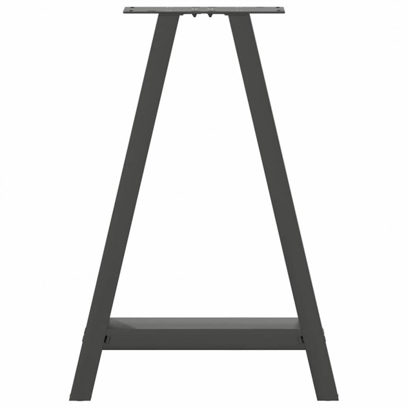 Nogi do stołu jadalnego w kształcie litery A 2 szt. Antracyt 60x(72-73) cm Stal