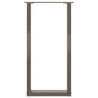 Nogi do stołu konsolowego w kształcie litery U 2 szt. Naturalna stal 28x(72-73) cm Stal