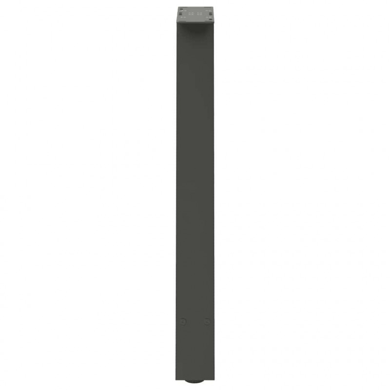 Nogi do stołu jadalnego w kształcie litery A 2 szt. Antracyt 60x(72-73) cm Stal