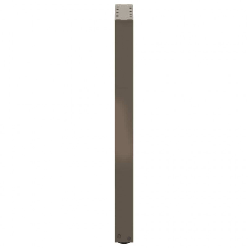Nogi do stołu konsolowego w kształcie litery U 2 szt. Naturalna stal 28x(72-73) cm Stal