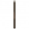 Nogi do stołu konsolowego w kształcie litery U 2 szt. Naturalna stal 28x(72-73) cm Stal