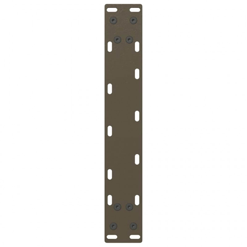 Nogi do stołu konsolowego w kształcie litery U 2 szt. Naturalna stal 28x(72-73) cm Stal