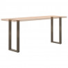 Nogi do stołu konsolowego w kształcie litery U 2 szt. Naturalna stal 28x(72-73) cm Stal