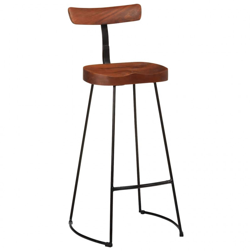Hokery barowe 2 szt. 49x43x103 cm Drewno lite Mango